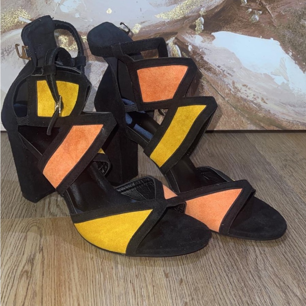 Colorful Strappy Women's Heels